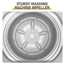 Fully Automatic Top-Loading Portable Compact Washing Machine, Single Tub, With Spin Pump, 10 Washing Programs, 8 Water Level Options, LED Display, 17.8 Lb Capacity, Black. - 美規A型插(110-127V) - 查看 5