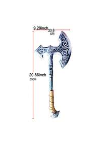 1pc Caribbean Pirate Axe Adult Toy, Halloween Costume Role Play Prop - Multicolor - View 7