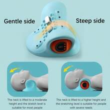 1PCS Neck Massager, Finger Pressure Neck Massager, With Electric Shoulder And Neck Massage, Massage Pillow Neck, Back, Shoulder Heating Neck Stretcher - Green - View 4