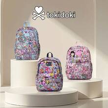 Tokidoki Unicorno Backpack School Bag Large Capacity Portable Travel Backpack Casual Daypack Cartoon Travel Bag - màu đen - Xem 7