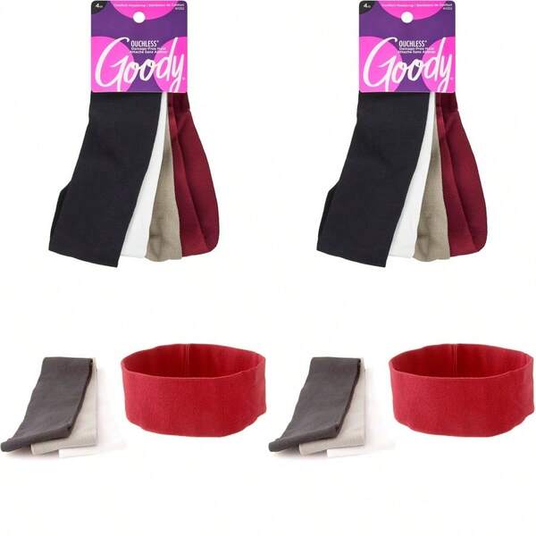 ml Goody - Vendaje para el pelo de lycra para mujer 4 unidades10101