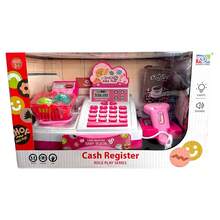 Juguete Caja Registradora Didáctica con Sonido, Accesorios de Super Mercado Dinero Didáctico - Rosa Roja - Ver 2