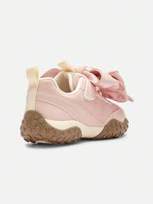 Balabala Kids Girls Sneakers, 2025 Spring Autumn Chunky Sneakers, Ballet Style - White Red - View 6