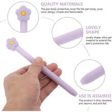 Compatible With Samsung Galaxy Tab S7 S7+ S7 FE S8 Ultra S8 S8+ S9 S9+ S9 Ultra S Pen Sleeve Case Cute Paw Design Silicone Sleeve Protective Skin Case Cover NonSlip Smooth Grip Pink - 紫色 - 查看 4