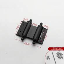1个不锈钢门铰链，双向开启，自动关闭，加厚弹簧，静音铰链 - 彩色 - 查看 11