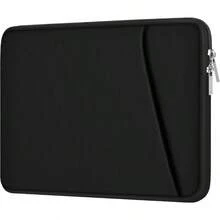 Laptop Sleeve, Durable Briefcase Shockproof Protective Case, Handbags Portable Laptop Bag 15.6 Inch Notebook Computer With Front Pocket, Black - Đen + 15,6 inch - Xem 1