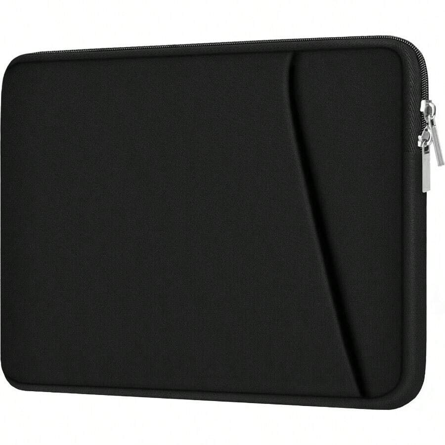 Laptop Sleeve, Durable Briefcase Shockproof Protective Case, Handbags Portable Laptop Bag 15.6 Inch Notebook Computer With Front Pocket, Black - Đen + 15,6 inch - Xem 1