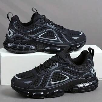 Sneakers Men's Sports Shoes Men Casual Running Shoes Men's Casual Low-Top Sneakers - Breathable Jogging Shoes Male Walking Shoes Black Footwear