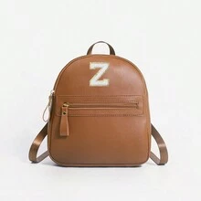 1 Balo cổ điển dễ thương cho bé gái với 26 chữ cái từ A đến Z, Túi đeo vai, Ví hình trái tim, Dây đeo vai có thể điều chỉnh, Quà tặng lý tưởng cho Ngày lễ tình nhân, Thích hợp sử dụng hàng ngày, Ngoài trời, Trường học, Du lịch, Đi bộ đường dài, Thiết kế di động - màu nâu - Xem 27