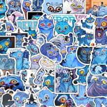 56/112pcs KPOP Stickers, Cartoon Tiger & Devil Stickers, Waterproof Bottle Notebook Stickers, Notebook, Diary, Guitar, Skateboard Stickers, Anime Series - Multicolor - View 10