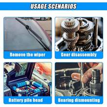 Car Wiper Arm Removal Tool, Steel Windshield Wiper Arm Puller With Adjustable Kb, Universal Automotive Quick Disassembly Hand Tool Accessories For Car SUV Truck (1PC) - 1Pc - 查看 6