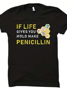 Medical Researcher Gift. Microbiology Shirt. Phareutical Scientist Gift. Microbiologist Shirt. Microbiologist. Make Penicillin #OS2405,This Fun Printed Casual T-Shirt Is The Perfect Gift For Valentine's Day/Christmas - 款式21 - 查看 1