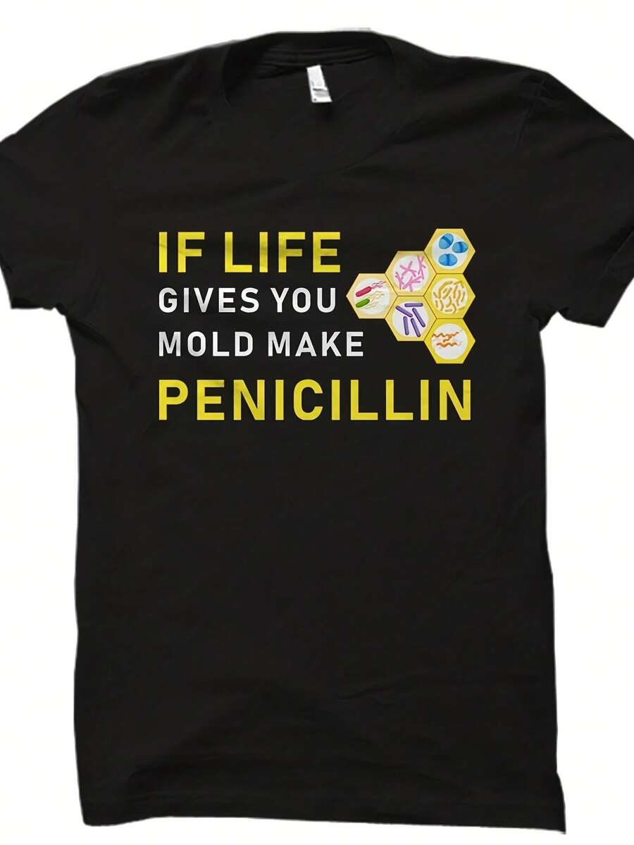 Medical Researcher Gift. Microbiology Shirt. Phareutical Scientist Gift. Microbiologist Shirt. Microbiologist. Make Penicillin #OS2405,This Fun Printed Casual T-Shirt Is The Perfect Gift For Valentine's Day/Christmas - 款式21 - 查看 1