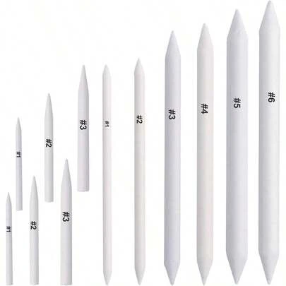FEBSNOW 12 Pcs Blending Stump And Tortillions Paper Art Blenders Art Pencils Drawing Pencils For Artists Student Sketch Drawing Tools Drawing Supplies