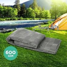 4 X 2.5m Picnic Blanket Floor Mat Outdoor Picnics Rug Camping Tarp Caravan Mesh Mats Annex Matting Ground Sheet For Hiking Travel Beach Garden Heavy Duty UV Treated With Carry Bag Grey - 4MGrey - View 3