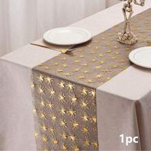 1/2pcs Halloween Black Spider Web 11*108inch Spider Thin Net Party Decor Table Cloth, Suitable For Halloween Family Gathering Decoration