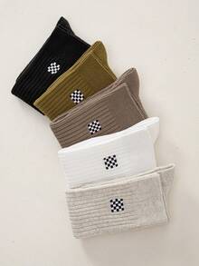 1 Pair Women's Over The Calf Socks, & Versatile, Suitable For Various Occasions, Cozy Socks - Multicolor - View 8