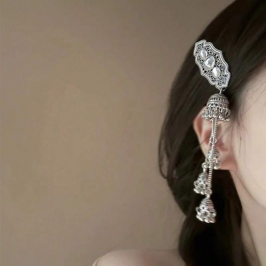 Luxury Tassel Hair Clip, Side Bangs Clip, Photo Hair Accessory, Retro  Hair Accessory For Women - One White Pearl - View 1