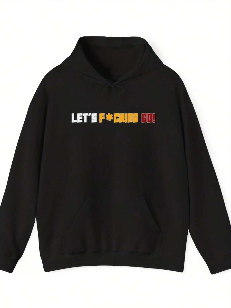 Let's Fcking Go! Deadpool And Wolverine Fan Inspired Design Erhero Clothing Hoodie Sweatshirt,Christmas Thanksgiving New Year Birthday Hoodie Gifts For Mom Dad Men Women Friends, Black Soft Fabric - Phong cách 14 - Xem 1
