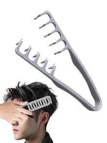 1支纹理发梳，打造蓬松发根，锯齿状梳齿更好地提升发根，适合打造刘海造型，日常护发及沙龙造型。 - 彩色 - 查看 2