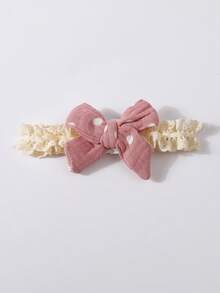 7件套婴儿蝴蝶结发带，布艺公主头饰发饰 - 彩色 - 查看 9