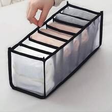 Underwear Compartment Organizer Socks Underwear Storage Box Drawer Storage Organizer Bag - Black - View 7