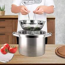 Professional Stainless Steel Pasta Pot With Strainer Insert For Efficient Cooking And Steaming 4Piece Set Includes Pasta Pot And Steamer Pot 8.6Qt InductionReady Stock Pot With Durable Glass Lid Advanced ImpactBonded Technology For Even Heat Distribution And LongLasting Performance In Kitchen Use - 4件 - 查看 5
