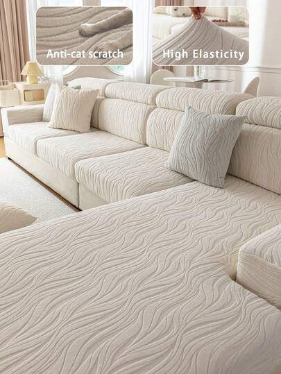 1 pezzo Copri cuscino per divano in jacquard morbido e antiscivolo, amichevole per animali domestici e anti-graffio, adatto per divani ad angolo e da 1/2/3/4 posti, versatile per tutte le stagioni