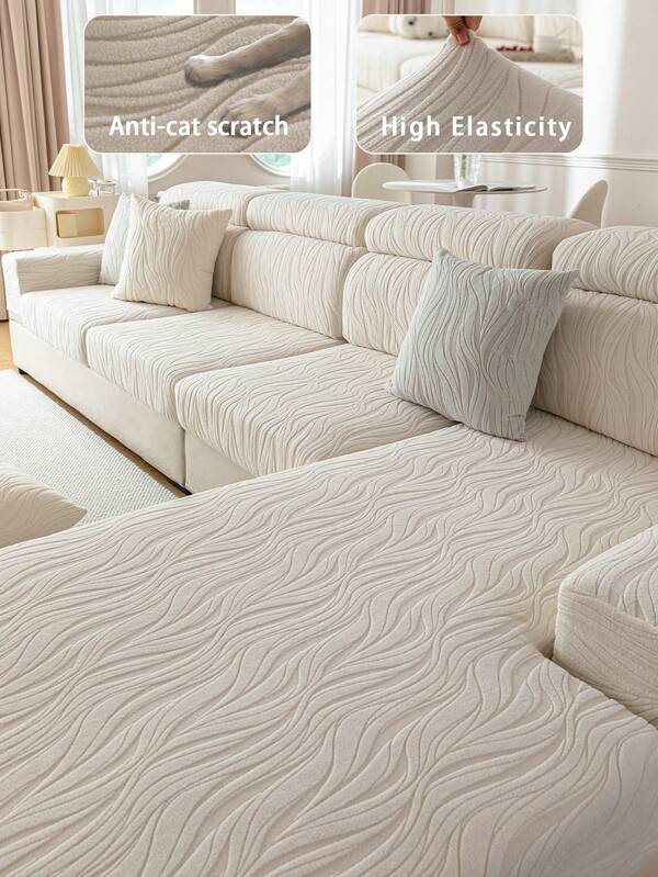 1 pezzo Copri cuscino per divano in jacquard morbido e antiscivolo, amichevole per animali domestici e anti-graffio, adatto per divani ad angolo e da 1/2/3/4 posti, versatile per tutte le stagioni