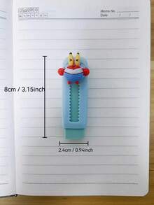 1pc/5pcs SpongeBob Themed Erasers, Creatively Designed And Adorable. Made Of High-Quality Materials, Smooth Surface, Easy To Wipe. Suitable For School And Office Use. An Ideal Choice For School Supplies, Teacher Gifts, And Durable Erasers. Also A Great Birthday Or Christmas Gift. - Multicolor - View 3