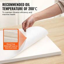 Papel de filtro para freidora , 100 hojas, 19,3" x 16,1", hojas de repuesto para filtro de freidora comercial móvil de 18 l/38 l, para restaurantes, tiendas de comida rápida y puestos de comida de carnaval - 19,3" x 16,1" - Ver 6