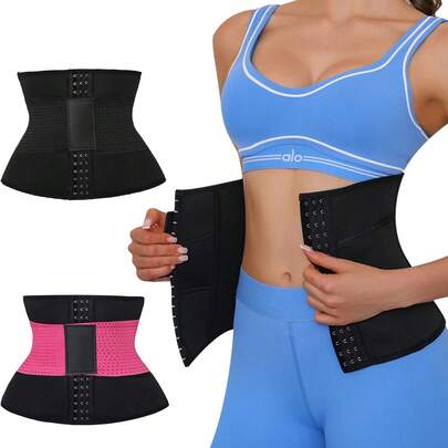 1pc Waist Trainer Belt For Women - Waist Cincher Trimmer - Body - Sport Girdle Belt For Workout & Exercise Fitness - Sports