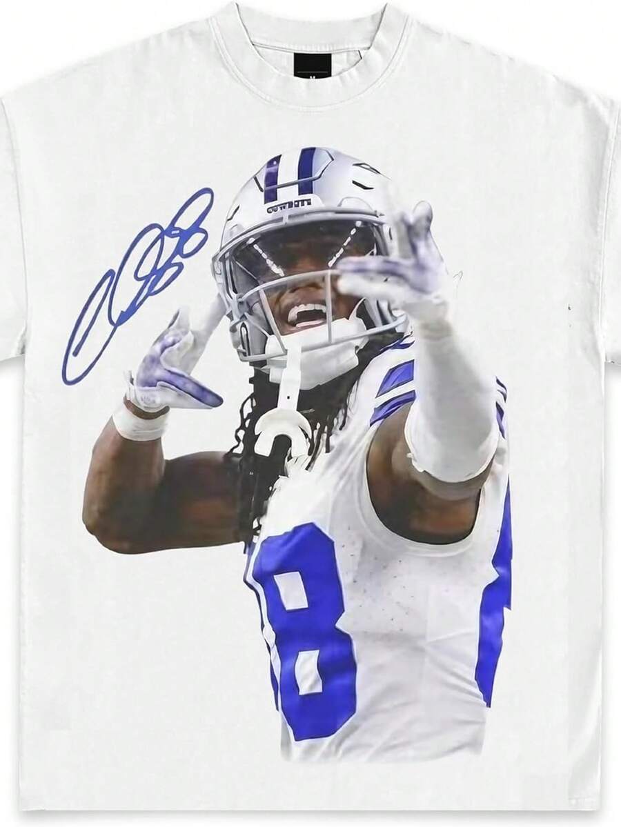 Football Graphic Vintage T-Shirt Collection _ Team Apparel Merch _ Premium Quality Heavyweight T-Shirt For Superfans - trắng - Xem 1