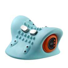 1PCS Neck Massager, Finger Pressure Neck Massager, With Electric Shoulder And Neck Massage, Massage Pillow Neck, Back, Shoulder Heating Neck Stretcher - Green - View 6