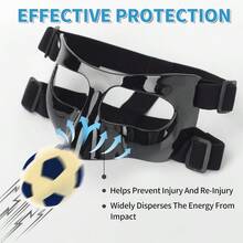 QK01 Nose Guard For Broken Nose Face Shield Masks For Soccer And Basketball Sports Adjustable For Adults And Teenagers Suitable For Men And Women - Black - View 6