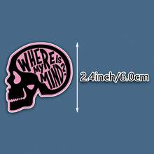 Nhãn dán Monster Girl Zombie Punk Gothic - Nhãn dán nhựa vinyl PP mờ bền cho ô tô, máy tính xách tay, xe máy và chai nước - Thiết kế kinh dị Halloween tự dính với dao, ngôi sao và con dơi - Trang trí tạm thời thẩm mỹ sắc sảo, Đồ trang trí Halloween, Nhãn dán máy tính xách tay, Thẩm mỹ Gothic, Vinyl tự dính - Nhiều màu sắc - Xem 3