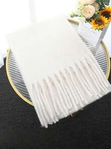 1 pieza Elegante bufanda deportiva para mujer, color Maillard, nueva bufanda/chal de estilo coreano Ins, adecuada para estudiantes