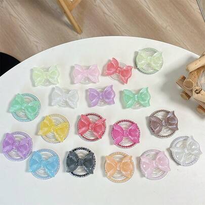 1个水钻星星镜面手机支架，心形可伸缩手机支架，休闲桌面手机支架