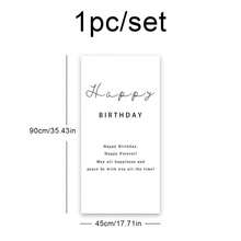 1套生日派对挂布，简约风格祝福主题背景墙海报 - 黑與白 - 查看 11