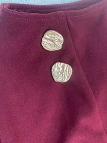 Women's Commuter Vibe A-Line Skirt, Draping Design Slimming Effect, Suitable For Spring And Autumn