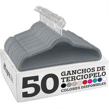 MAGMALIFE 50 Ganchos para Ropa de Terciopelo, Gancho Plateado Giratorio de 360 Grados, Adecuado para Todo Tipo de Ropa, Antideslizante (Gris) - Burdeos - Ver 12