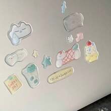 1 Sheet Cat Life Jelly Stickers, Cute 3D DIY Phone Case, Scrapbooking Stickers - Multicolor - View 8