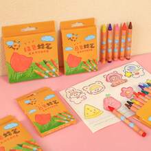 8/12/24 Farben Kinder Cartoon Tulpe Wachsmalstifte, nicht färbende Ölpastellkreiden Graffiti Zeichenmaterialien, Kindergartenpreise, Buntstifte für Kleinkind