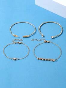 Set de 4 piezas Pulsera Decorativa - Oro amarillo - Ver 6