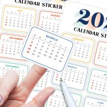 2 Sheets Simple 2026 Calendar Planner Stickers - Monthly Index Tabs, 12 Mini Monthly Tabs, Adhesive Divider Index Labels For Journals, Notebooks & Schedule Date Planning - Multicolor - View 4