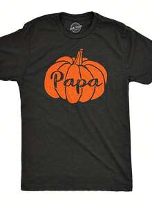 Papa Pumpkin T Shirt, Pumpkin Family, S Halloween T Shirt, Pumpkin Tee, Halloween Costume Ideas, Papa Shirts, , Dad Shirts, Pumpkin Papa,This Fun Printed Casual T-Shirt Is The Perfect Gift For Valentine's Day/Christmas - 款式5 - 查看 1