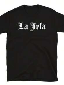 Mexico Spanish Mama Chingona Boss La Jefa Short-Sve Uni T-Shirt,This Fun Printed Casual T-Shirt Is The Perfect Gift For Valentine's Day/Christmas - 款式6 - 查看 1