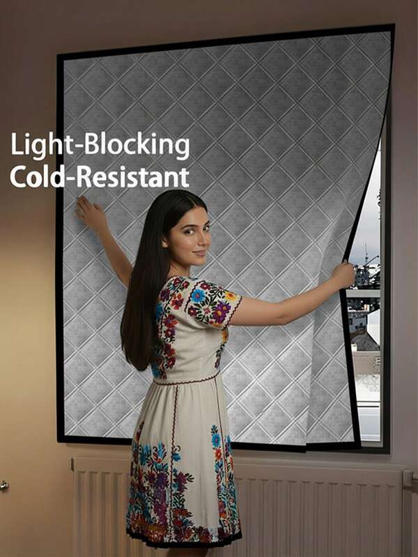 Winter Thermal Curtains – Easy Install Warm Drapes, Windproof & Noise-Reducing, Perfect For Bedroom, Living Room & Kitchen