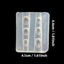 1 件硅胶美甲模具，娃娃头，精灵耳朵 3D 模型，美甲配件 DIY，精致透明指甲模具 - 無色 - 查看 15