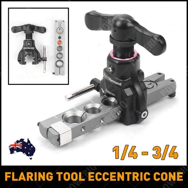 Flaring Tool Eccentric Cone 1/4 - 3/4 Black For Diamond 14545